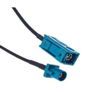 Universal Fakra Z Kompakt (m) - Fakra Z (w) Antennenverlängerung | RG174 | 50 Ohm | 0,5 m