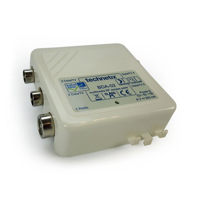 Technetix BDA-02 Verstärker mit 5 Ausgängen – KabelKeur & Ziggo kompatibel