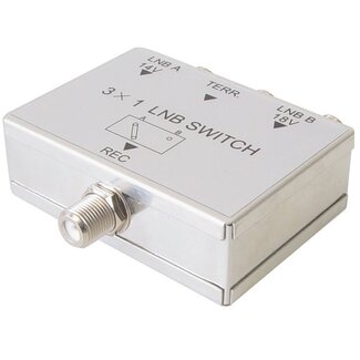 MaxTrack 14V/18V LNB-Schalter mit 3 Eingängen und 1 Ausgang / 47 - 2150 MHz