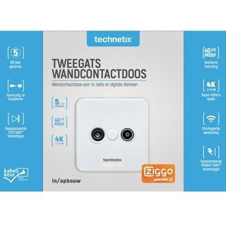 Technetix Technetix Steckdose TRAS-2000 SHOP komplett / KabelKeur & Ziggo geeignet