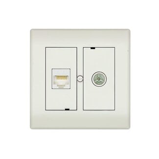 Technetix Technetix RJ45/Koax Wanddose CLICK-50 SHOP / Ziggo & KPN geeignet