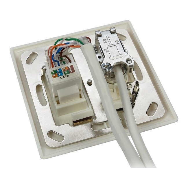 Technetix RJ45/Koax Wanddose CLICK-50 SHOP / Ziggo & KPN geeignet