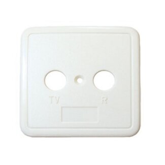 S-Impuls Abdeckplatte für 2-fach Steckdose / Elfenbein