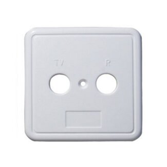 S-Impuls Abdeckplatte für 2-fach Steckdose / Weiß