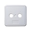 Abdeckplatte für 2-fach Steckdose / Weiß