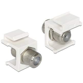 Goobay Keystone-Modul F (v) - F (v) / Weiß