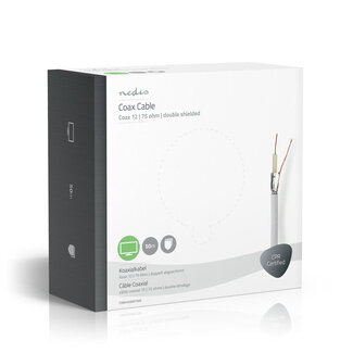 Nedis Nedis Coax 12 Innenkabel Weiß 50m in Box