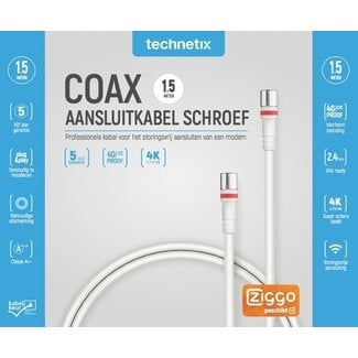 Technetix Technetix RLA++30 4G/LTE-sicher 4K Ultra HD F(m)-F(m) Koaxialkabel 1,5 m