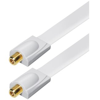 MaxTrack F (v) - F (v) Tür/Fenster Koax Adapter Weiß - 0,25 m