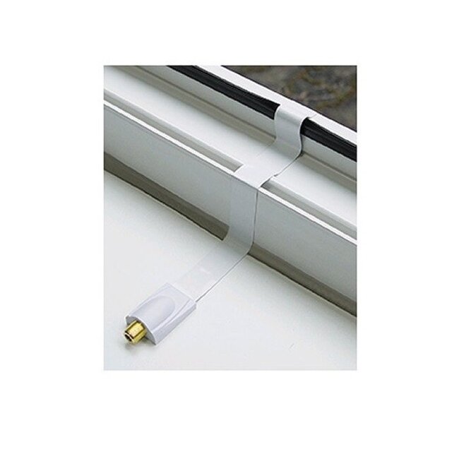 F (v) - F (v) Tür/Fenster Koax Adapter Weiß - 0,25 m