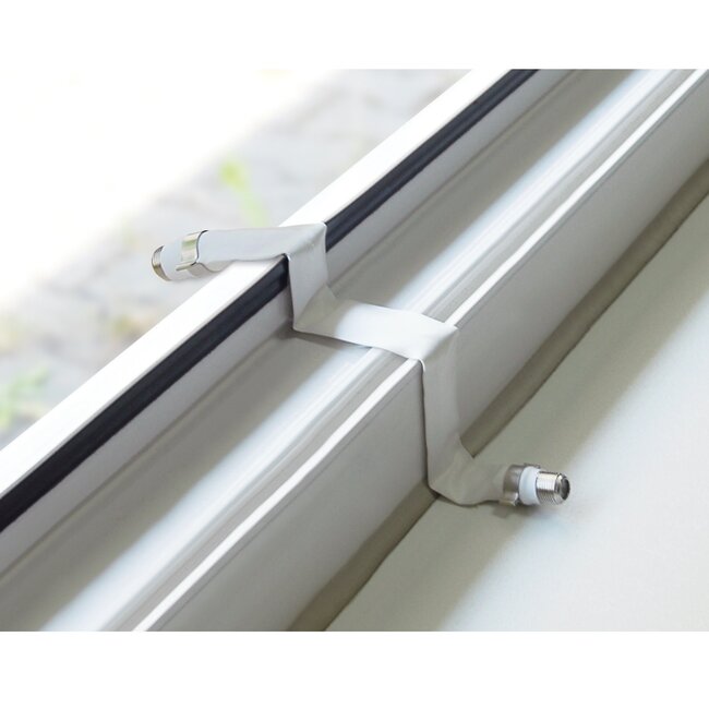 F (v) - F (v) Tür/Fenster Koax Adapter Weiß - 0,20 m