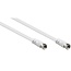 F (m) - F (m) Koaxialkabel | <70 dB | CCS | gerade | weiß | 10 Meter