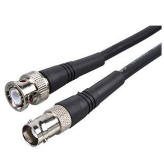 OKS BNC (m) - BNC (w) Verlängerungskabel RG58 50 Ohm Schwarz 10m