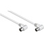 IEC (m) - IEC (w) Koaxialkabel | <70 dB | CCS | rechtwinklig | weiß | 10 Meter