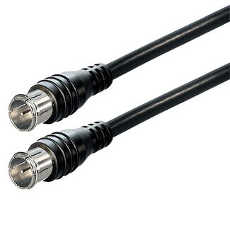 S-Impuls F-Quick (m) Koaxialkabel gerade - schwarz - 5 Meter