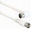 F-Quick (m) gerade - F-Quick (m) Winkel Koaxialkabel - Weiß - 1,5 m