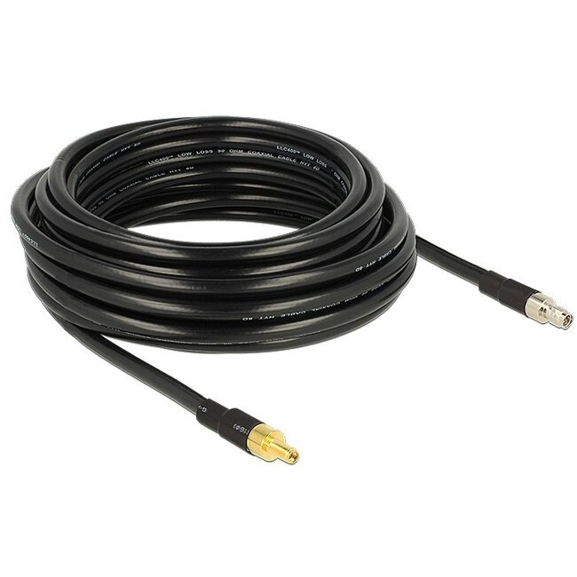 SMA (m) - SMA (w) Verlängerungskabel - CFD400/LLC400 - 50 Ohm / Schwarz - 10 Meter