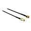 RP-SMA (m) zu RP-SMA (w) Verlängerungskabel - RG174 - 50 Ohm - Schwarz - 5 Meter