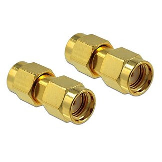 DeLOCK RP-SMA (m) auf RP-SMA (m) Adapter - 50 Ohm