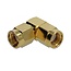 RP-SMA (m) - RP-SMA (m) Winkeladapter 50 Ohm / 10 GHz
