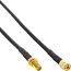 RP-SMA (m) zu RP-SMA (w) Verlängerungskabel - RG58 - 50 Ohm - 1 Meter - Schwarz