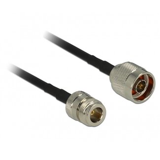 DeLOCK N (m) - N (w) Verlängerungskabel - LMR195/RF195 - 50 Ohm / Schwarz - 3 Meter