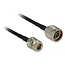 N (m) - N (w) Verlängerungskabel - LMR195/RF195 - 50 Ohm / Schwarz - 6 Meter