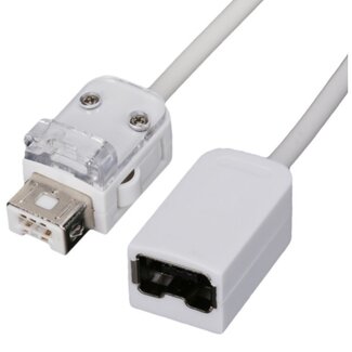 Dolphix Nintendo Wii Nunchuk Verlängerungskabel / Weiß - 1,8 Meter