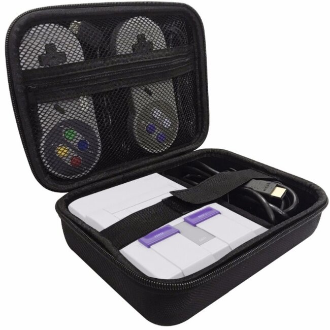 Aufbewahrungstasche für Nintendo SNES Classic Mini / Schwarz