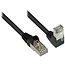 S/FTP CAT6 Gigabit Netzwerkkabel 7,5m, Winkel/Recht, Schwarz