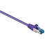 S/FTP CAT6a 10-Gigabit Netzwerkkabel lila - LSZH - 0,5 m