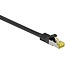 S/FTP CAT7 10-Gigabit Netzwerkkabel Schwarz LSZH 30m