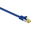 S/FTP CAT7 10-Gigabit Netzwerkkabel Blau LSZH 0,5 m