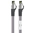 Premium S/FTP CAT8.1 40-Gigabit Netzwerkkabel / Grau - LSZH - 0,50 Meter