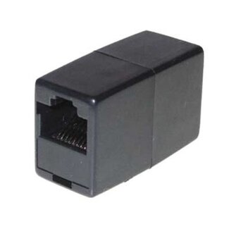 S-Impuls UTP CAT6 Gigabit RJ45 Kupplung / Schwarz