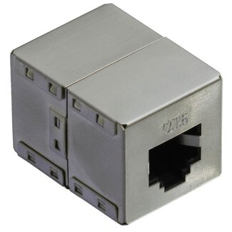 Value Premium STP CAT6 Gigabit RJ45 Metall Kupplung