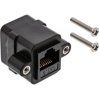 Goobay UTP CAT6 Gigabit RJ45 Kupplung - Einbau / Schwarz