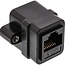 UTP CAT6 Gigabit RJ45 Kupplung - Einbau / Schwarz