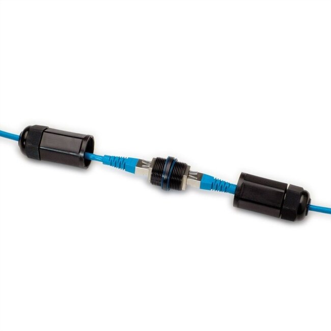 Wasserdichtes IP67 STP CAT6 Verbindungsstück - Industrie / Schwarz