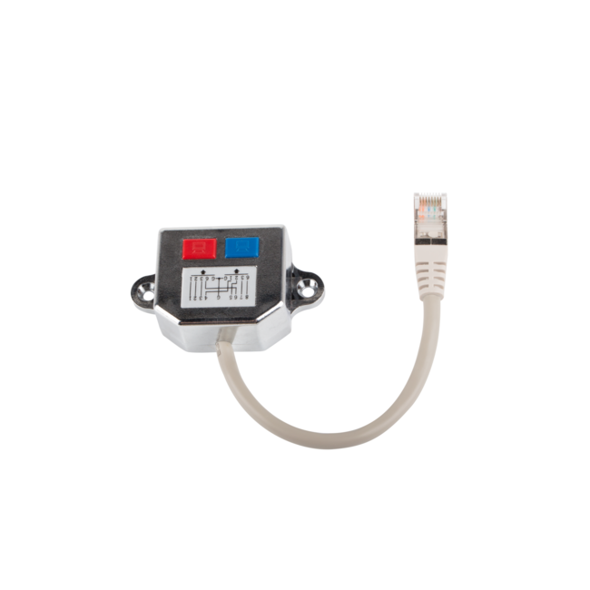 STP CAT5 RJ45 Kombi-Splitter (Version 1) - 0,15 Meter