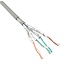 S/FTP CAT6 Gigabit Netzwerkkabel AWG24 LSZH Grau - 25 Meter