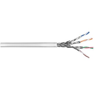 Goobay S/FTP CAT6 Gigabit Netzwerkkabel AWG23 LSZH Grau 100m