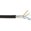 S/FTP CAT6a 10-Gigabit Netzwerkkabel flexibel AWG26 LSZH schwarz 100m