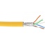 S/FTP CAT6a 10-Gigabit Netzwerkkabel flexibel AWG26 LSZH Gelb 100m