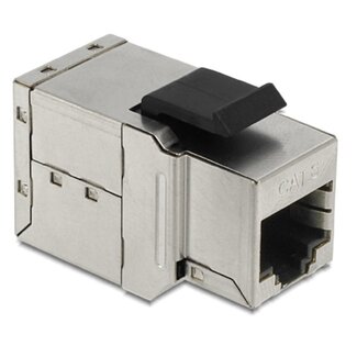 DeLOCK STP CAT6 Gigabit Keystone Modul RJ45 - RJ45 / Metall