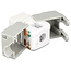 UTP CAT6 Gigabit Keystone Modul RJ45 - LSA (werkzeuglos) / Weiß/Grau