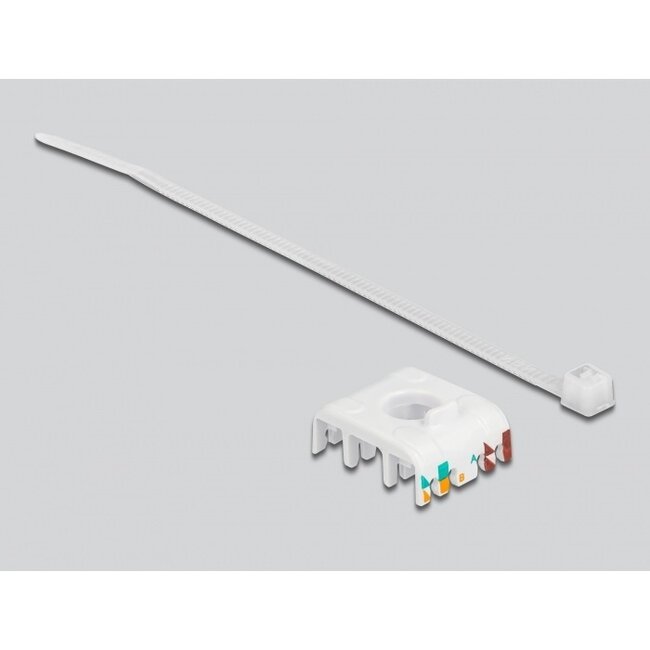 UTP CAT6 Gigabit Keystone Modul RJ45 - LSA (werkzeuglos) / Weiß/Grau