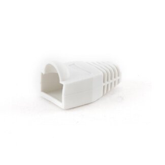 Cablexpert Netzwerksteckerhülle für RJ45 - Kabel bis 6 mm - 100 Stück Weiß