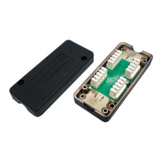 Value Verbindungsbox für U/UTP CAT6a Netzwerkkabel / Schwarz