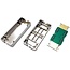 Anschlussbox für F/UTP / S/FTP CAT6a Netzwerkkabel / Grau